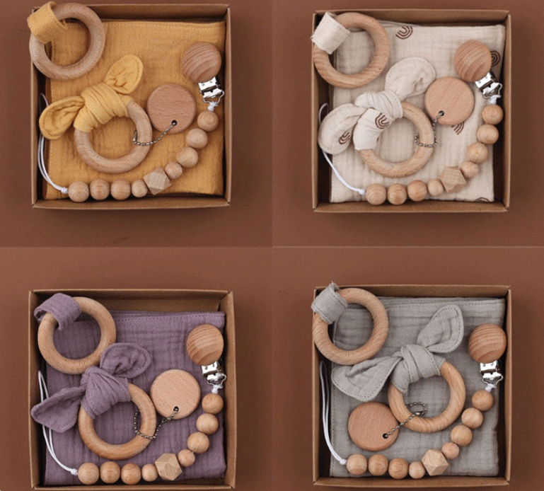 Slumberwood Baby Teether Set.